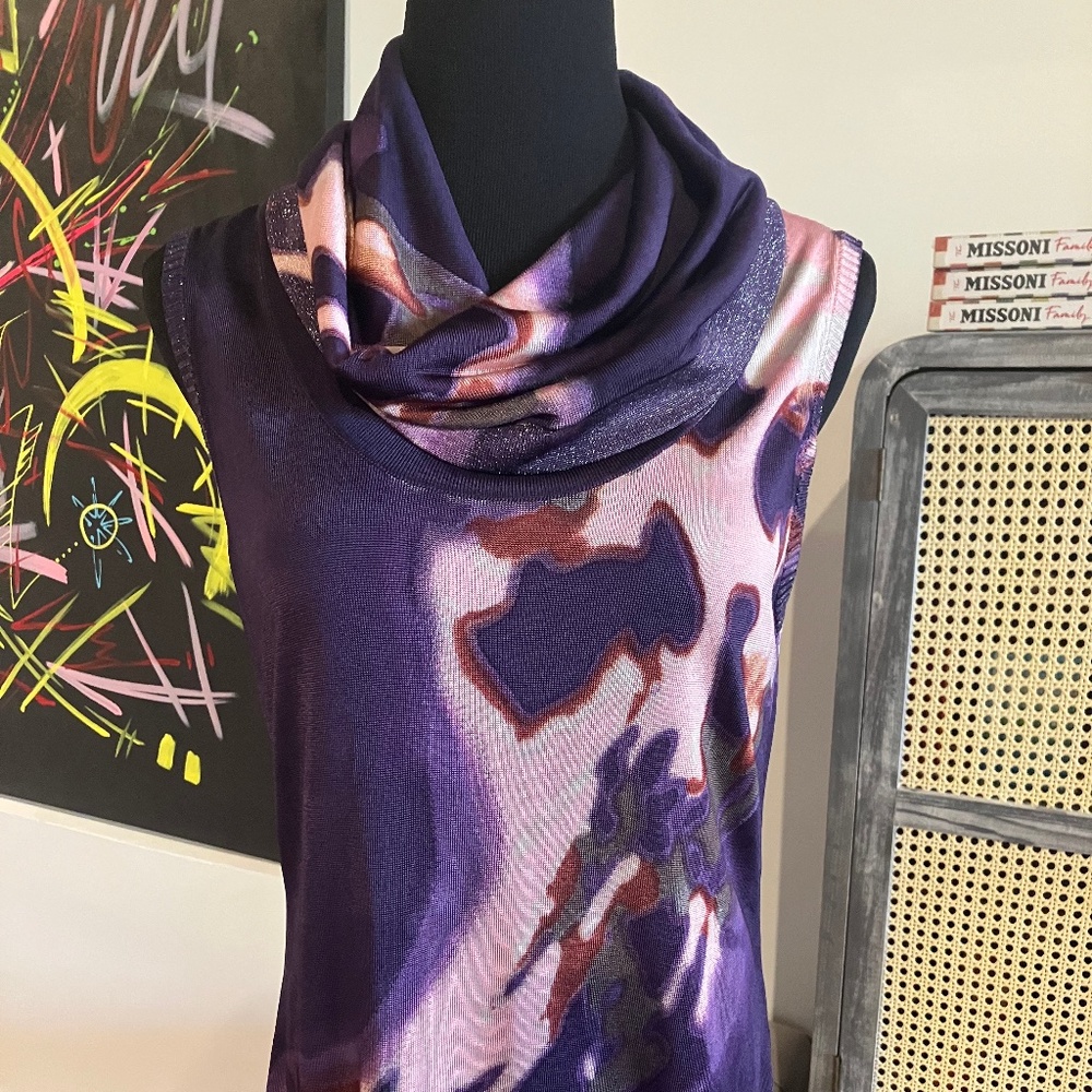 Escada Knit Printed Top